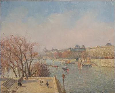 Qui a réalisé le tableau "Le Louvre, soleil d'hiver" ?