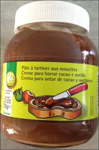 Regardez-moi cette délicieuse pâte à tartiner qui vient du magasin...