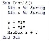 Ce programme affiche :