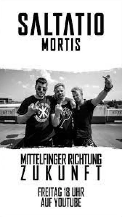 Complétez : 
"Mittelfinger hoch wenn wir..."