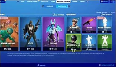 Est-ce qu'il y a des skins gratuits dans la boutique d'objets ?