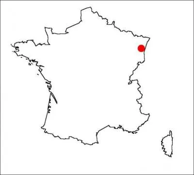 Quel ville reprsente le point rouge sur la carte ?