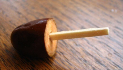 Cette petite toupie fabriquée à la main, est à l'origine la graine d'un fruit. Lequel ?