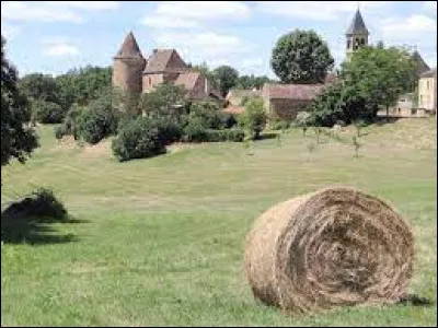 Vous avez sur cette image le manoir du XVè et l'église de Saint-Chamassy. Village aquitain, dans l'arrondissement de Sarlat-la-Canéda, il se situe dans le département ...