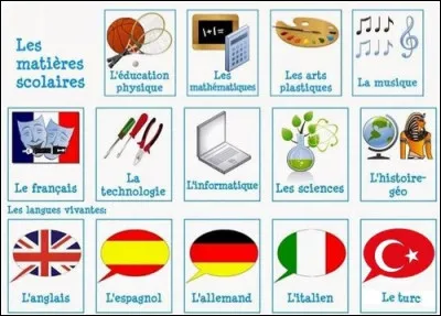 Quelle est ta matière préférée ?