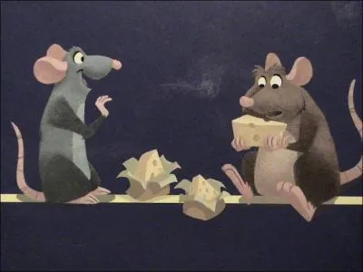 Ratatouille cuisine dans le clbre restaurant d'Auguste Gustau avec son ami Linguini