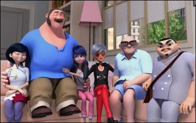 Quel membre de la famille Dupain-Cheng n'a jamais été akumatisé ?