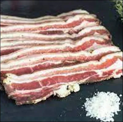 Quelle charcuterie italienne à base de poitrine de porc est voisine de la ventrêche du sud de la France ?