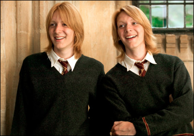 Quels sont les prénoms des frères jumeaux Weasley ?
