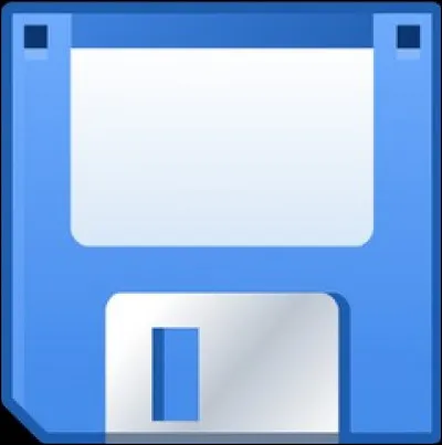 Un peu d'histoire, quoique cette icône symbolise toujours l'enregistrement sur un traitement de texte. Quel est le nom de ce support numérique aujourdhui disparu du PC ?
