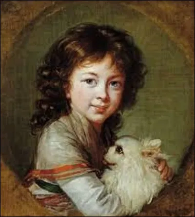De ces trois peintres "rococo", lequel, ou laquelle, a effectué, en 1797, le portrait de cette jeune fille appelée Élizabeth Marija Philippines avec son petit chien, au palais de Mniszech, situé en Pologne ?