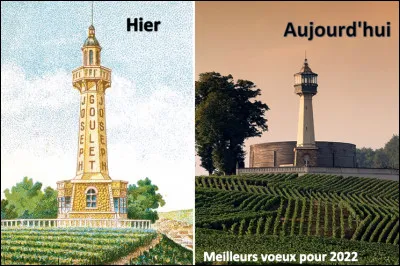 En 1909, Joseph Goulet, pour promouvoir sa marque de champagne fait construire sur un mont de la commune de Verzenay un phare en plein milieu du vignoble champenois.