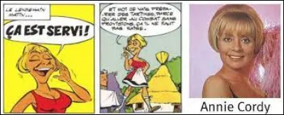 Dans quel album Annie Cordy est-elle caricatur&eacute;e ?