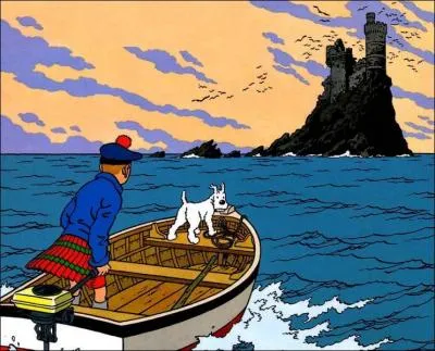 Dans une aventure de Tintin, de quelle couleur est l'le ?