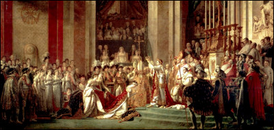 Où peut-on voir une copie du tableau de David intitulé "Le Sacré de Napoléon" ?