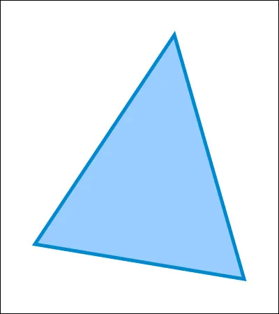 Qu'est-ce qu'un triangle (non je ne me moque pas de toi) ?
Il faut 3 réponses.