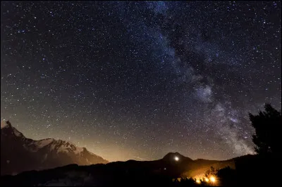 Quel est le nom de cette bande lumineuse diffuse apparente dans le ciel nocturne ?