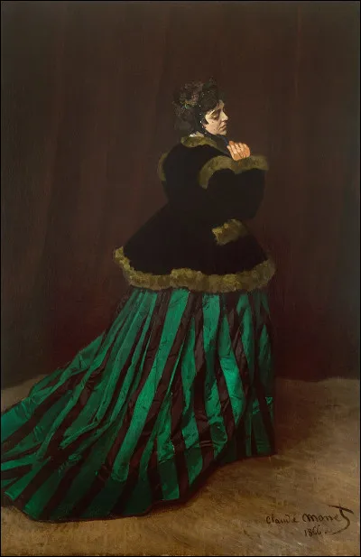 En 1866, il connaît le succès au Salon de peinture et de sculpture, grâce à "La Femme en robe verte" :