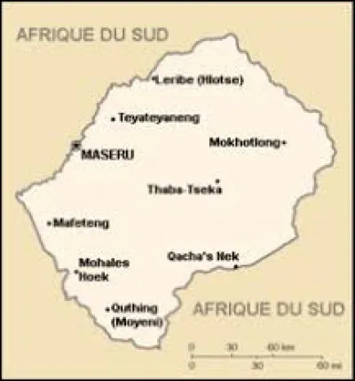 Quel État est enclavé en Afrique du Sud ?