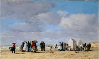 "Plage à Trouville" est un tableau de quel peintre ?