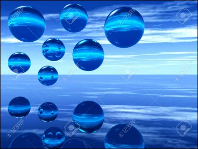 Le soleil est une boule d'eau jaune :