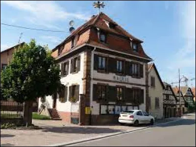 Village du Grand-Est, dans le canton d'Obernai, Innenheim se situe dans le département ...
