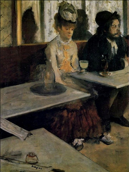 Quelle comédienne posait ici pour Edgar Degas, sur sa célèbre toile intitulée "L'Absinthe" ?