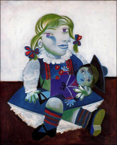 On termine avec ce portrait de sa fille réalisé par Pablo Picasso :