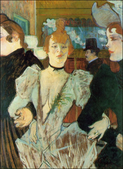 Qui fait son entrée, sur ce tableau de Toulouse Lautrec ?
