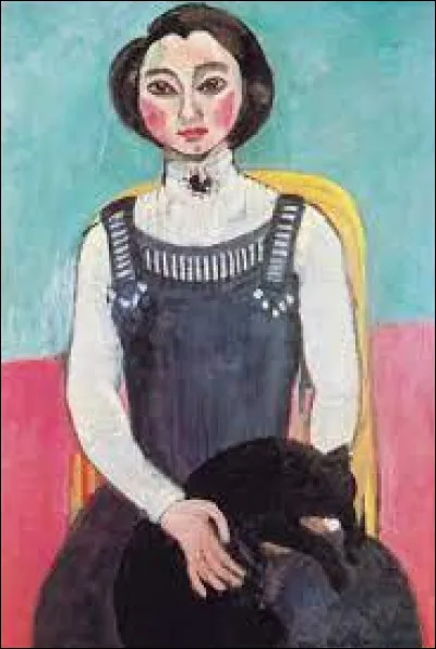 Voici "La jeune fille au chat noir" peinte par Henri Matisse. Qui était cette jeune fille ?