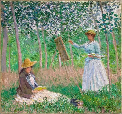Enfin, une magnifique toile de Claude Monet, représentant sa belle-fille :