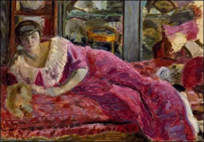 Qui pose, allongée sur un diva, pour Pierre Bonnard ?