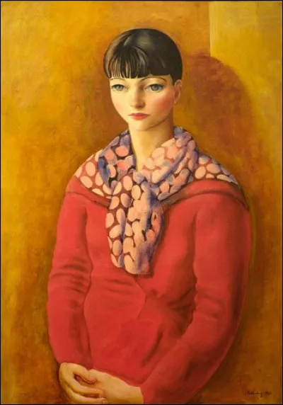 Qui figure sur cette toile de Moïse Kisling ?