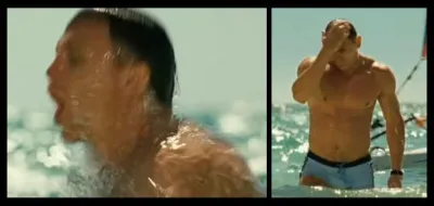 "Casino Royale" > Dans cette séquence, les deux images ci-dessus n'auraient normalement pas dû être là après montage ! Pourquoi ?