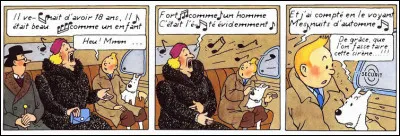 Là, il semblerait que Tintin soit quelque peu terrifié... à moins que ce ne soit Milou ! Mais qui chantait cela ?