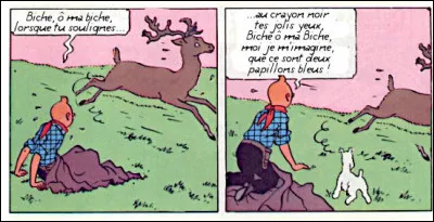 Ça, c'est plutôt une biche "à la daim", Aladin !
