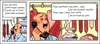 Alors même si les personnages secondaires s'en mêlent, où allons nous ! Que peut-on dire sur cette répartie du boucher Sanzot ?