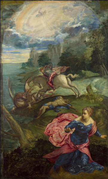Il est l'auteur de "Saint Georges et le dragon", peint vers 1560 :