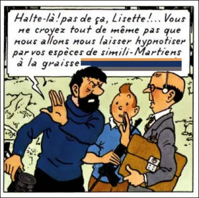 Une fois encore, Haddock nous invente une métaphore pas piquée des hannetons qu'il vous reste à compléter !