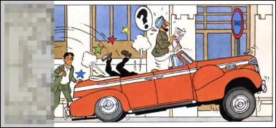 Le capitaine est assez facilement désorienté, dès qu'il quitte son château et sa zone de confort. Quel animal ou engin l'a projeté ainsi, les quatre fers en l'air ?