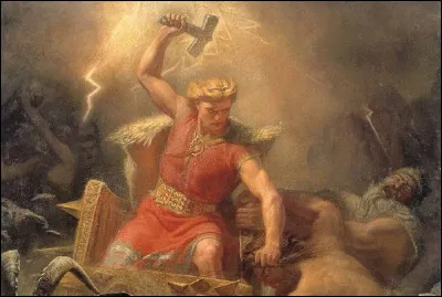 Quel dieu du panthéon nordique a un marteau comme attribut ?