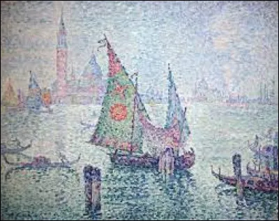 Qui a peint ce tableau intitulé "La Voile verte" datant de 1904 ?