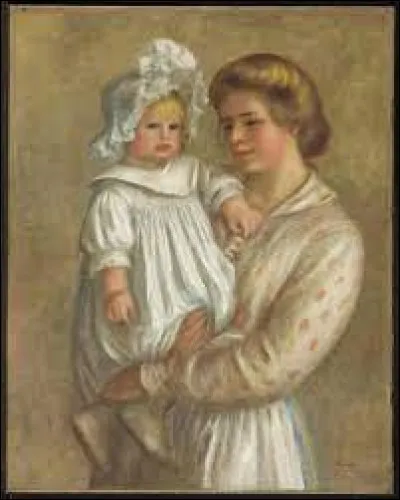 Auguste Renoir a r&eacute;alis&eacute; plusieurs peintures de la nourrice de ses enfants :