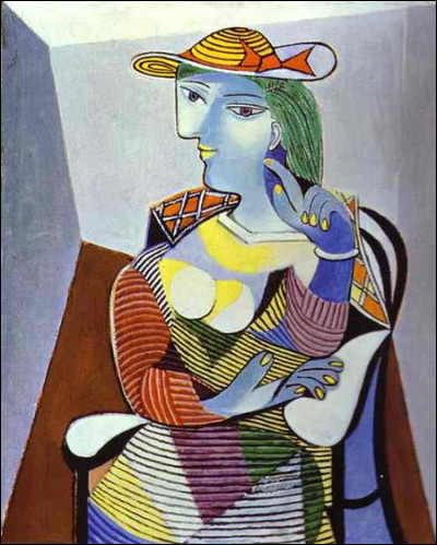 Pablo Picasso peignait ici son épouse, mère de leur fille Maya :