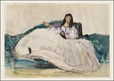 Manet a immortalis&eacute; sur cette toile la ma&icirc;tresse de Baudelaire :