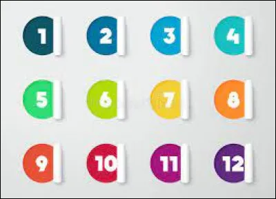 Choisie un numero entre;1a12