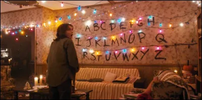 Quel est le mot qui s'affiche sur les lumières chez Joyce ?