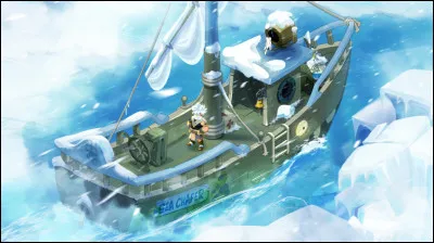 Au loin, un navire abandonné. Vous croyez voir une silhouette, mais le bateau est couvert de glace et les voiles sont repliées, que faites-vous ?