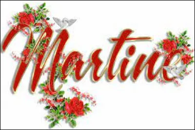 Martine est le prénom de l'héroïne d'une série d'albums pour enfants, parue de 1954 à 2014. Elle est d'origine...