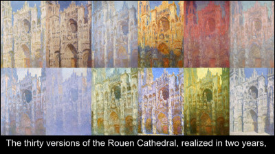 À quel artiste doit-on la série des cathédrales de Rouen ?